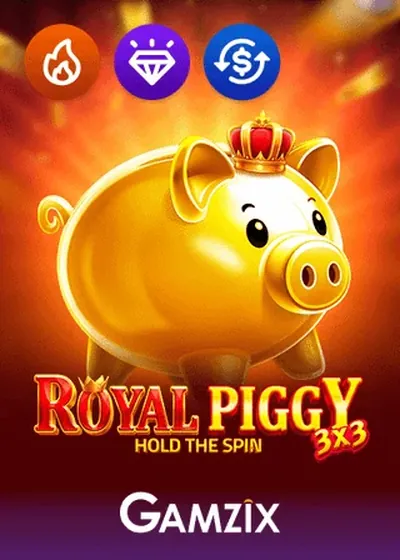 3x3 Royal Piggy Hold The Spin Slot von Gamzix