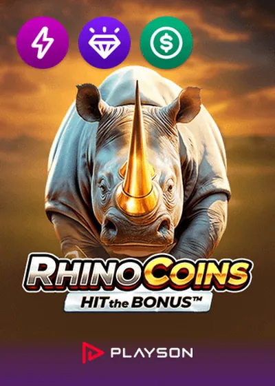 Rhino Coins Hit The Bonus Slot von Playson